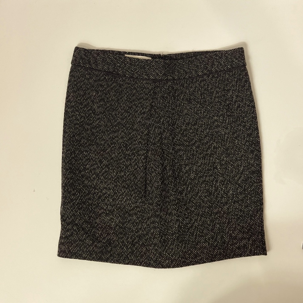 mb by Malene Birger Tweed Wool Blend Skirt Maduko EU 40 US 10 Black White Gray